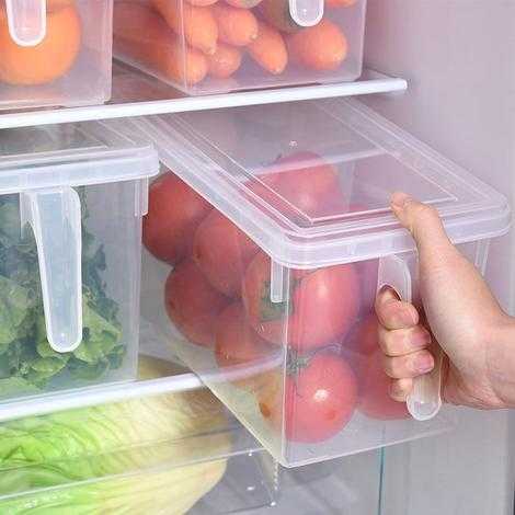 Kotak Kontainer Penyimpanan Organizer Kulkas Serbaguna untuk Makanan Buah Sayur Telur Kitchen Storage Food Box