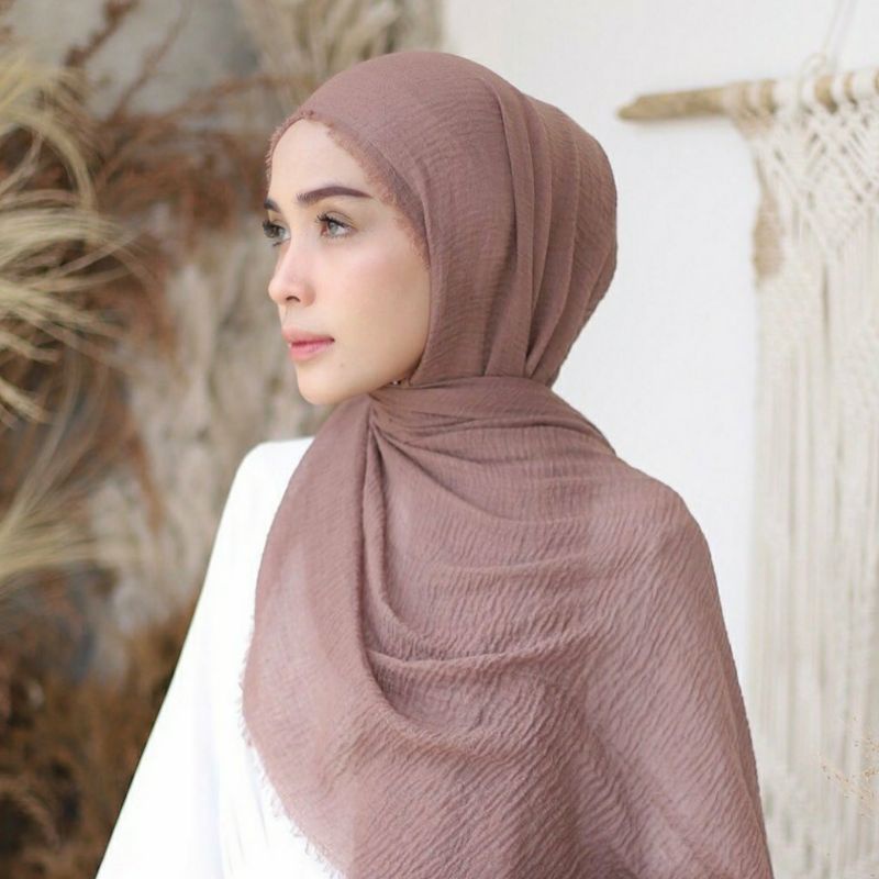Pashmina Crinkle Rawis Ori Pashmina Krinkel