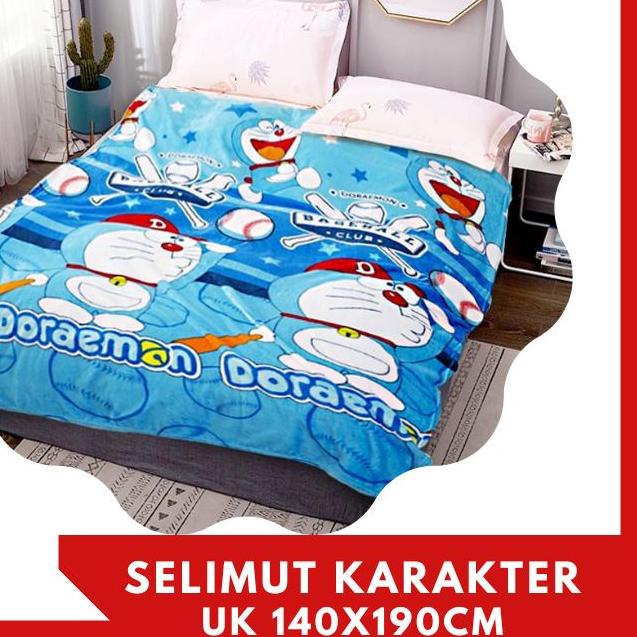 ❊ Free Tas Mika Selimut Bulu Anak Selimut Karakter Halus Jumbo Ukuran  cm ✪