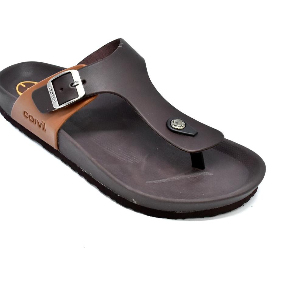 ← CARVIL BOSTON-01M FOOTBED SANDAL PRIA BROWN/STONE ✵