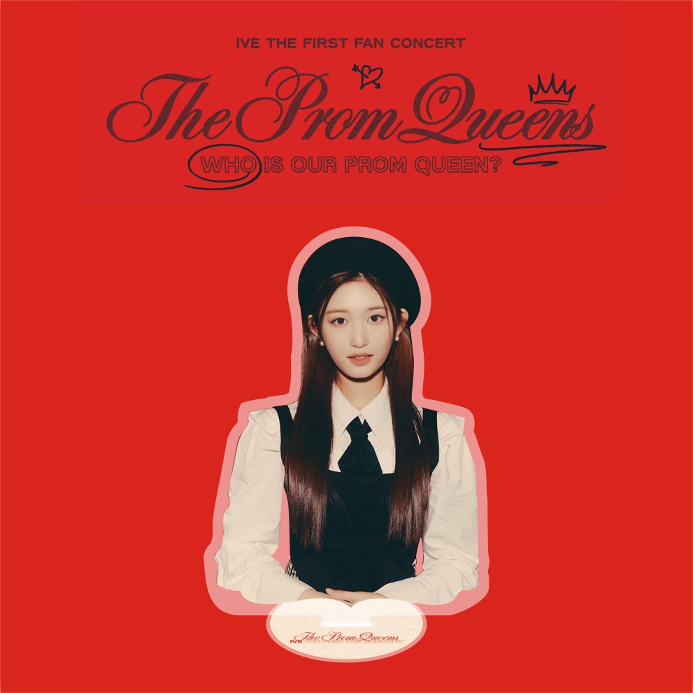 Stand Akrilik Konser Kipas Angin 10CM IVE Pertama THE PROM QUEENS IVE Member Stop Sign Berdiri