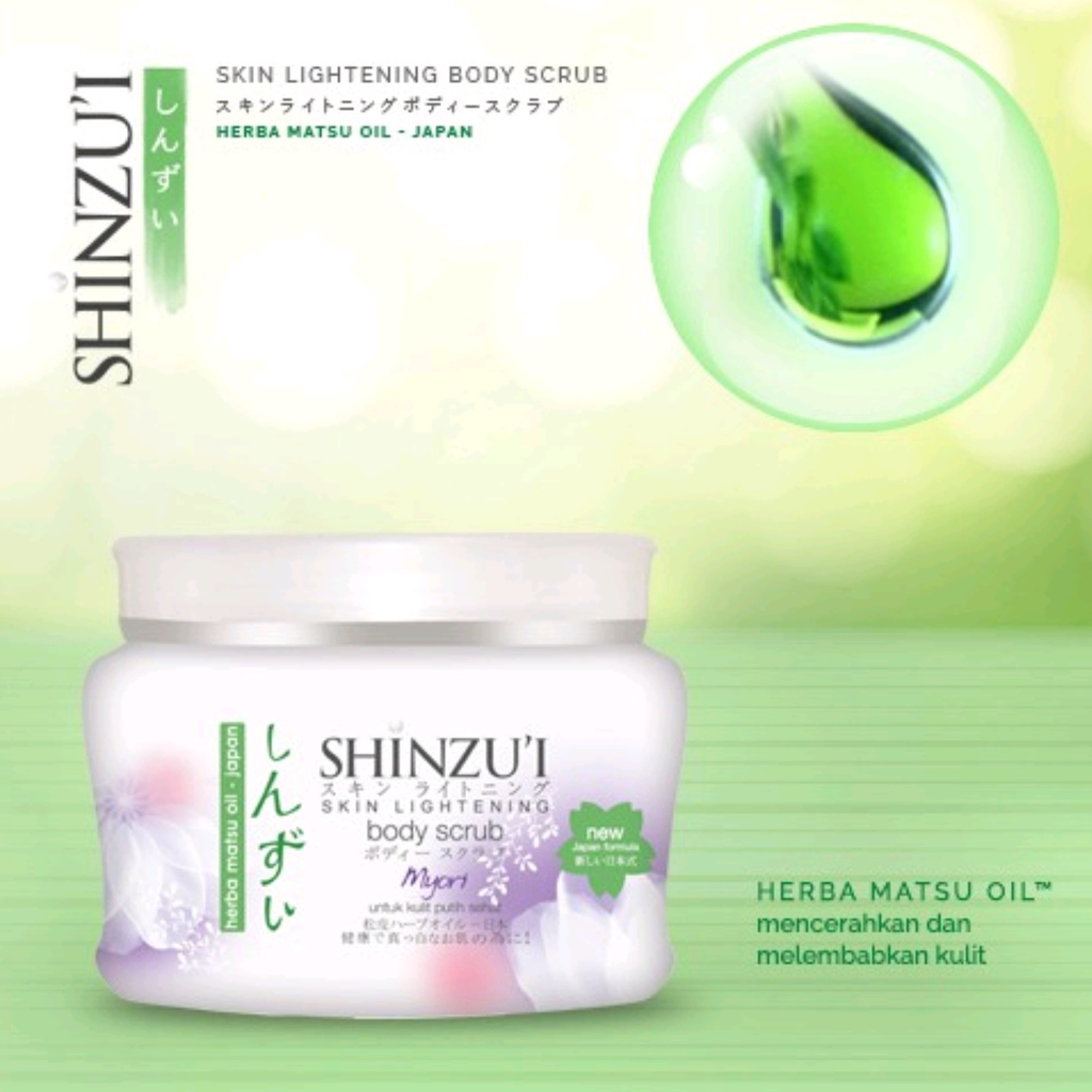 SHINZU'I Skin Lightening Body Scrub Shinzui Body Scrub Lulur Mandi