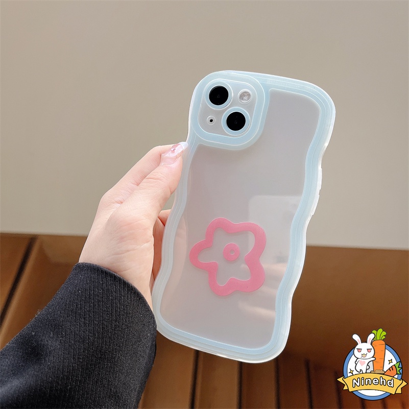 Vivo Y16 Y02 Y02s Y35 Y22 V25e V25 V21 V21e V20 SE Pro Y15A Y15S Y01 T1x Y75 Y21 Y21s Y21A Y33T Y21T Y12s Y12A Y20 Y20s Y20i Y17 Y15 Y12 Y1s Warna Permen Wavy Edge Soft Phone Case