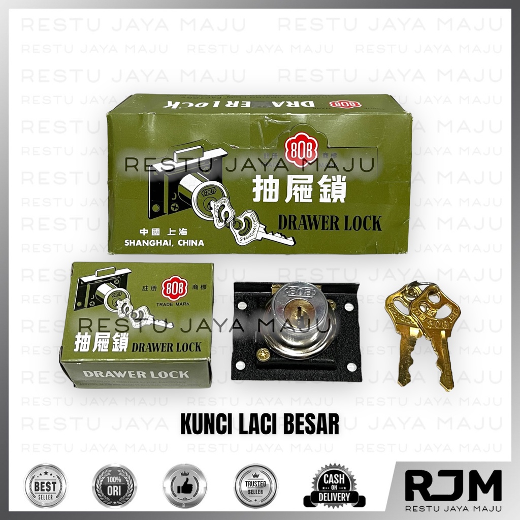 808 Kunci Laci Besar kecil 12pcs Cam Lock Drawer Meja Lemari