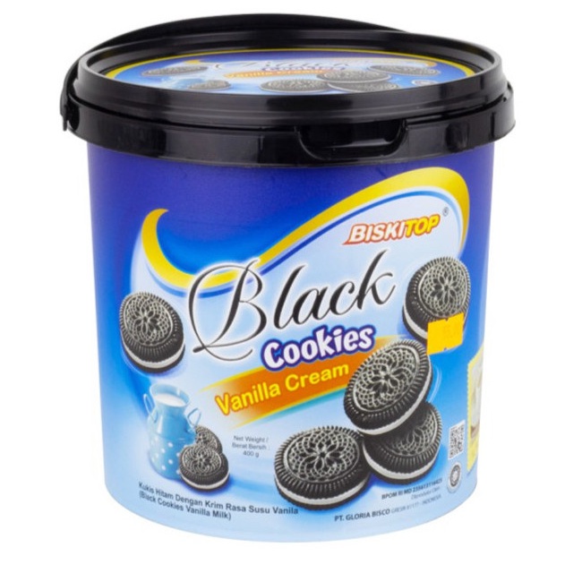 

BISKITOP BLACK COOKIES VANILLA CREAM 400 GR ORIGIN