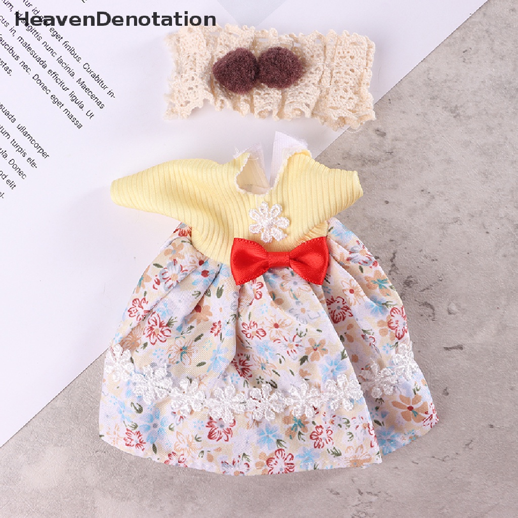 [HeavenDenotation] 17cm Boneka Lucu Set Gaun Boneka Dress Boneka Hadiah Ulang Tahun HDV