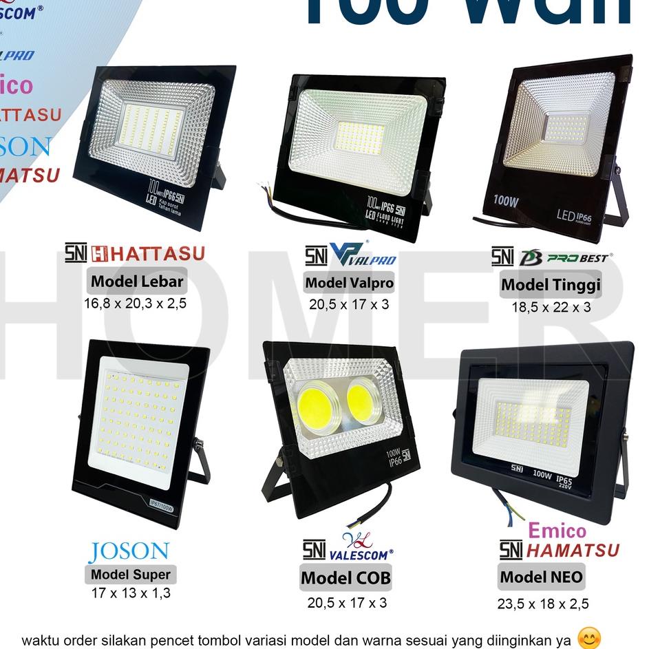 12.12 lampu led sorot / tembak / floodlight / outdoor / lapangan COB SMD super terang jarak jauh 100