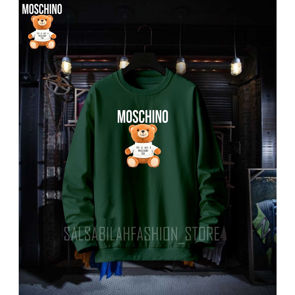 Jaket Sweater crewneck BEAR Best seller pria Wanita text