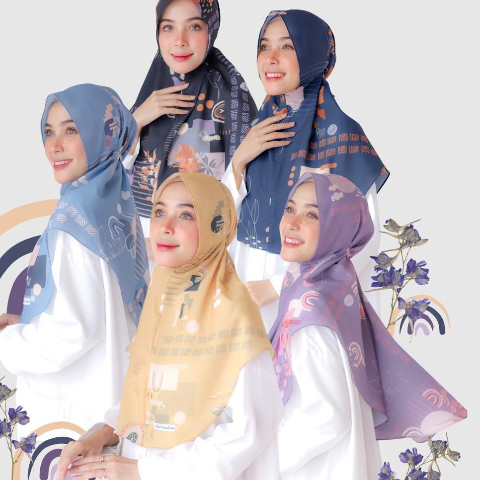 Murah Hijabwanitacantik - Instan Baiti Rainbow | Hijab Instan | Jilbab Instan