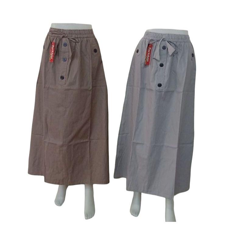STOK TERBATAS ROK A LINE PANJANG KATUN BANKOK ROK PANJANG A LINE POLOS
