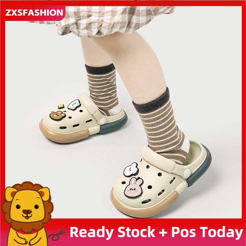 Sendal Anak Slip on Strap Bahan EVA Sandal Anak Sol Ekstra Tebal Desain Sandal Anak Unisex Anti Slip Sol Pijat Tersedia Berbagai Warna Untuk Usia 1-8 Tahun