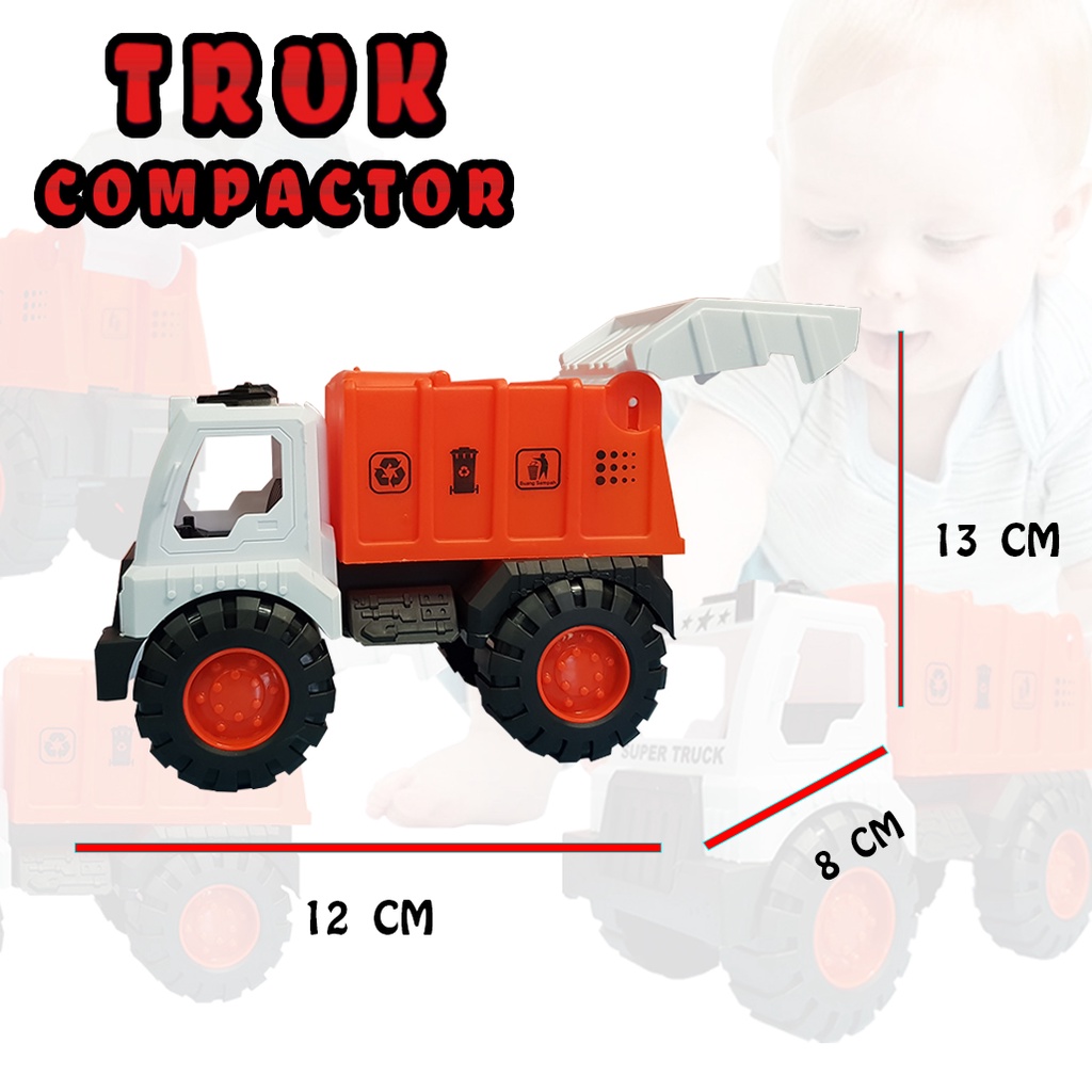 Mainan Anak Truk Compactor/ Truck Compactor Toys AK95 JSP