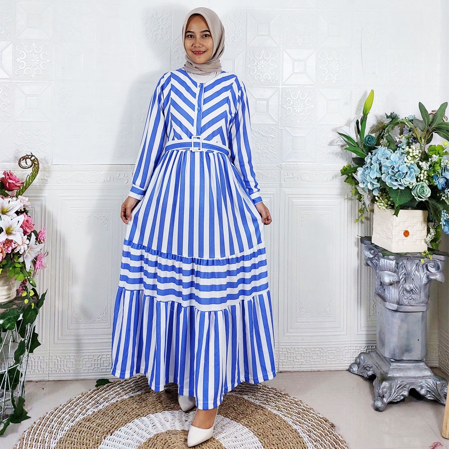 CARLINA SALSA ALMIRA SALUR GAMIS WANITA CANTIK MAXI