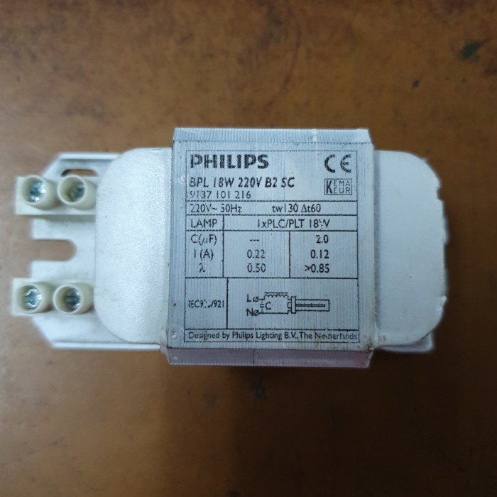 Philips Travo Ballast Bpl 18 220V - Travo Untuk Plc 18W