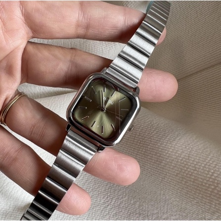 ONNIE Jam Tangan Naidu Analog Wanita Stainless Steel Fashion Korea Square Belt