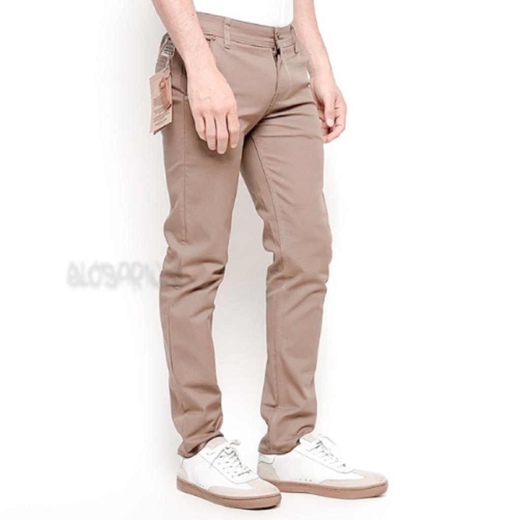 Celana Chino Panjang Premium Pria - Chino Model Slimfit - Chino Standar - Chino Big Size– Mocca  - G