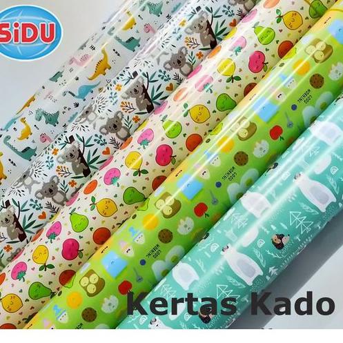 

Grosir Update Kertas Kado Glossy SIDU Motif Kartun (50 lembar)