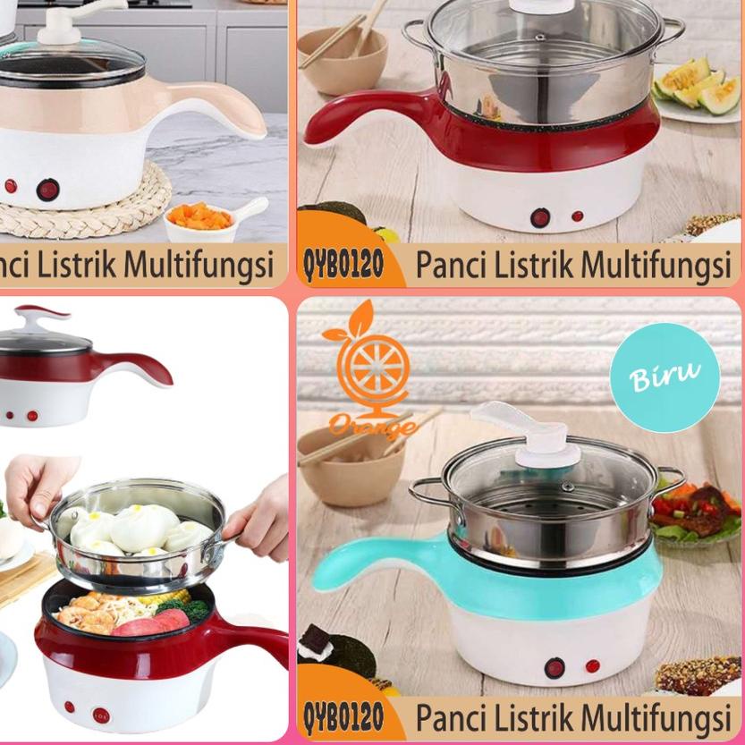 ℮ Panci Elektrik Multifungsi Penggorengan kukusan penanak Nasi ☻