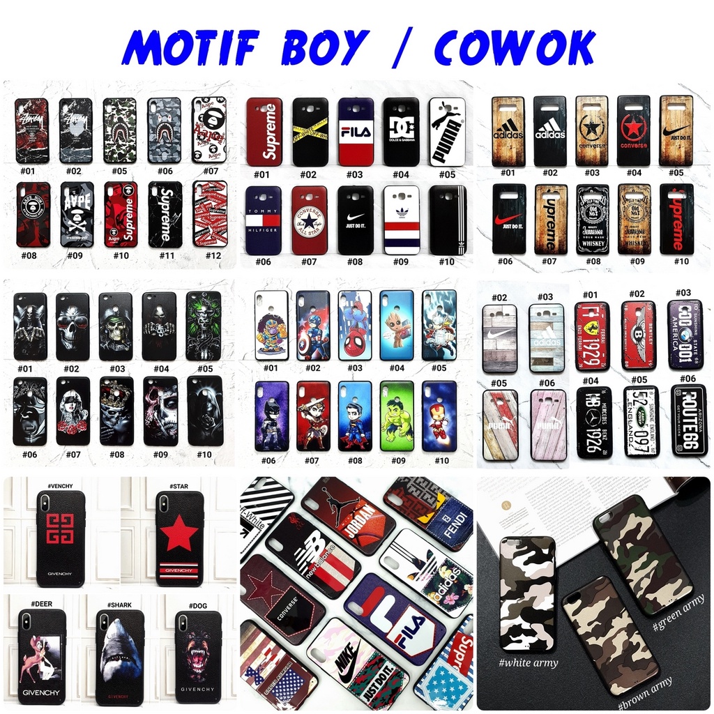 SALE CUCI GUDANG !!! TYPE JADUL / TYPE LAMA / ALL TYPE SOFT CASE MOTIF PRIA / COWOK &amp; WANITA / CEWEK CASING IPH0NE 0PP0 REALM3  VIV0 XIA0MI REDM1 SAMSUN9 ASU5 ZENF0NE LEN0V0