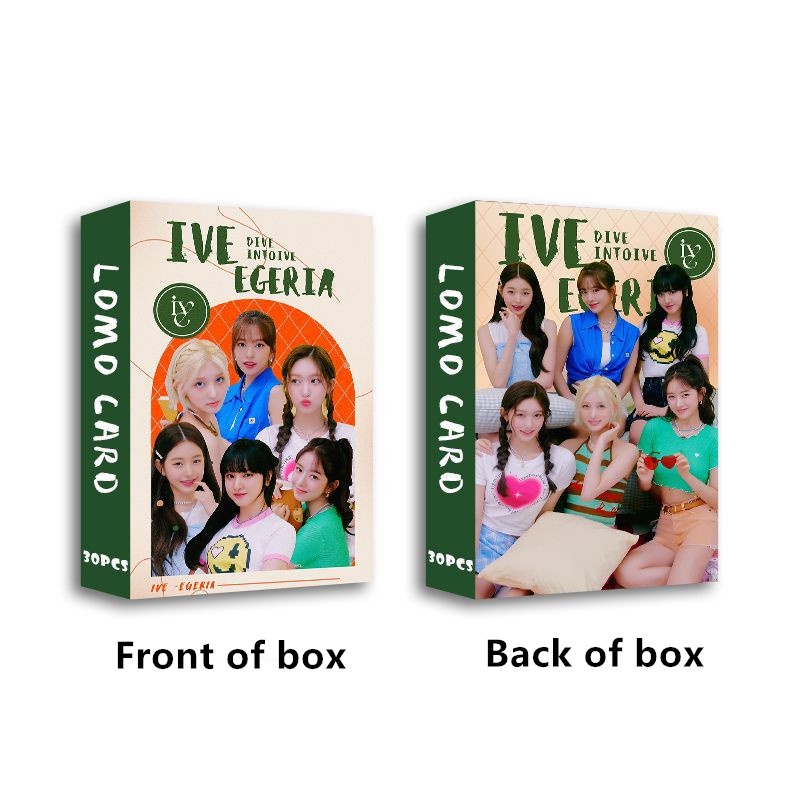 30pcs/box IVE EGERIA Selami IVE Photocards Yujin Rei Liz Gaeul Leeseo Wonyoung Kartu Lomo Kpop Postcards READY STOCK
