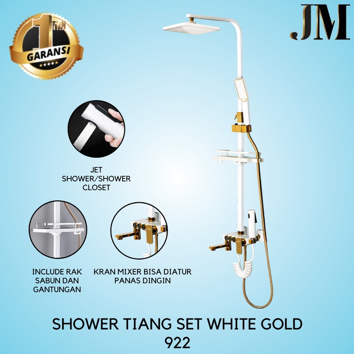 &<&<&<&] Shower tiang set/shower mandi plus kran panas dingin shower set