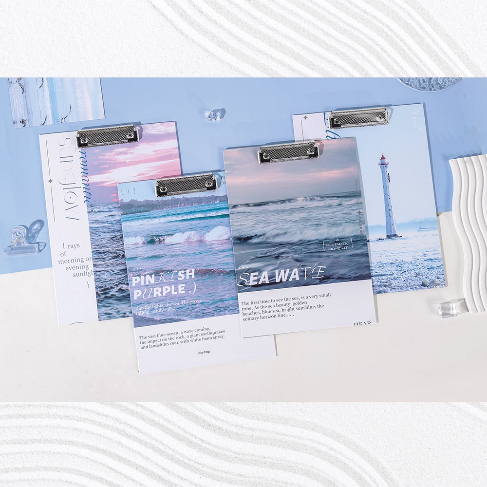 

PINKABULOUS By The Blue Sea Document Clipboard A4
