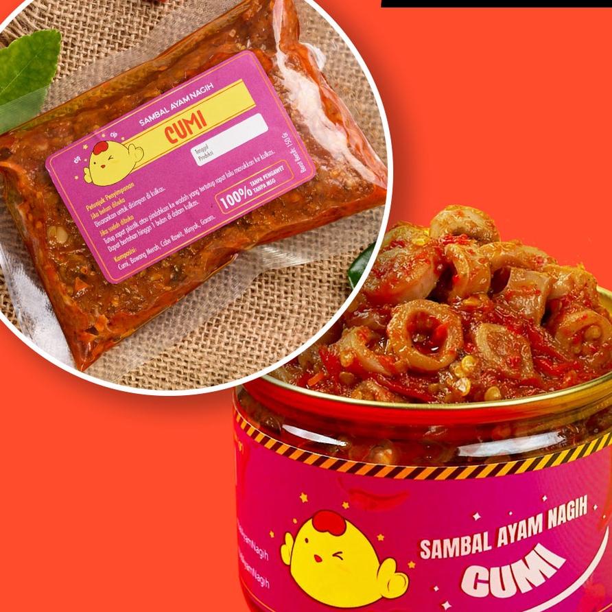 

♤ SAMBAL NAGIH - Sambal Cumi Asin Sachet ☺