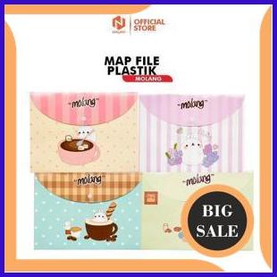 

suku cadang Map File Plastik Penyimpan Berkas Merk Molang Ukuran A4 Motif Lucu 1F3BZ3
