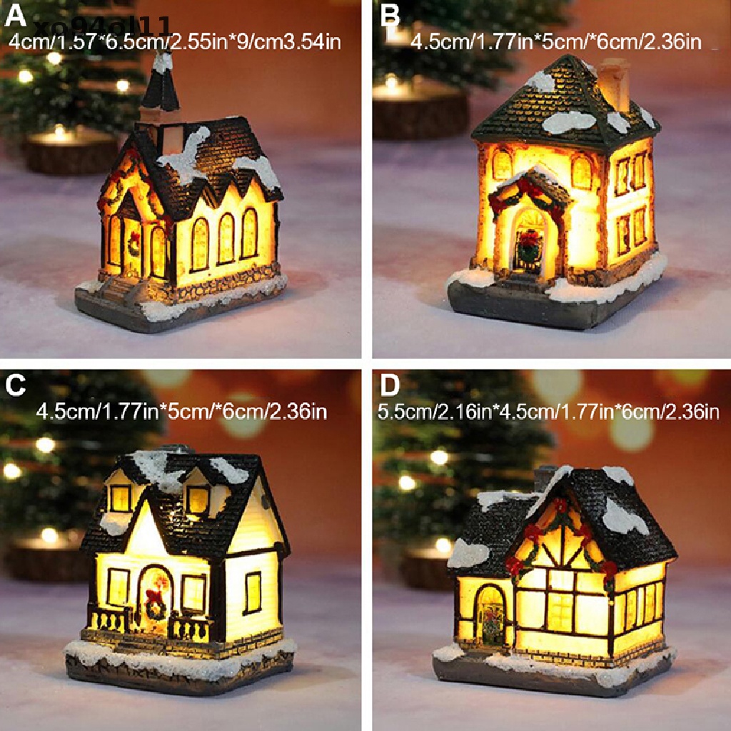 Xo Rumah Lampu Natal Kerstdorp Desa Natal Untuk Ornamen Xmas Rumah OL