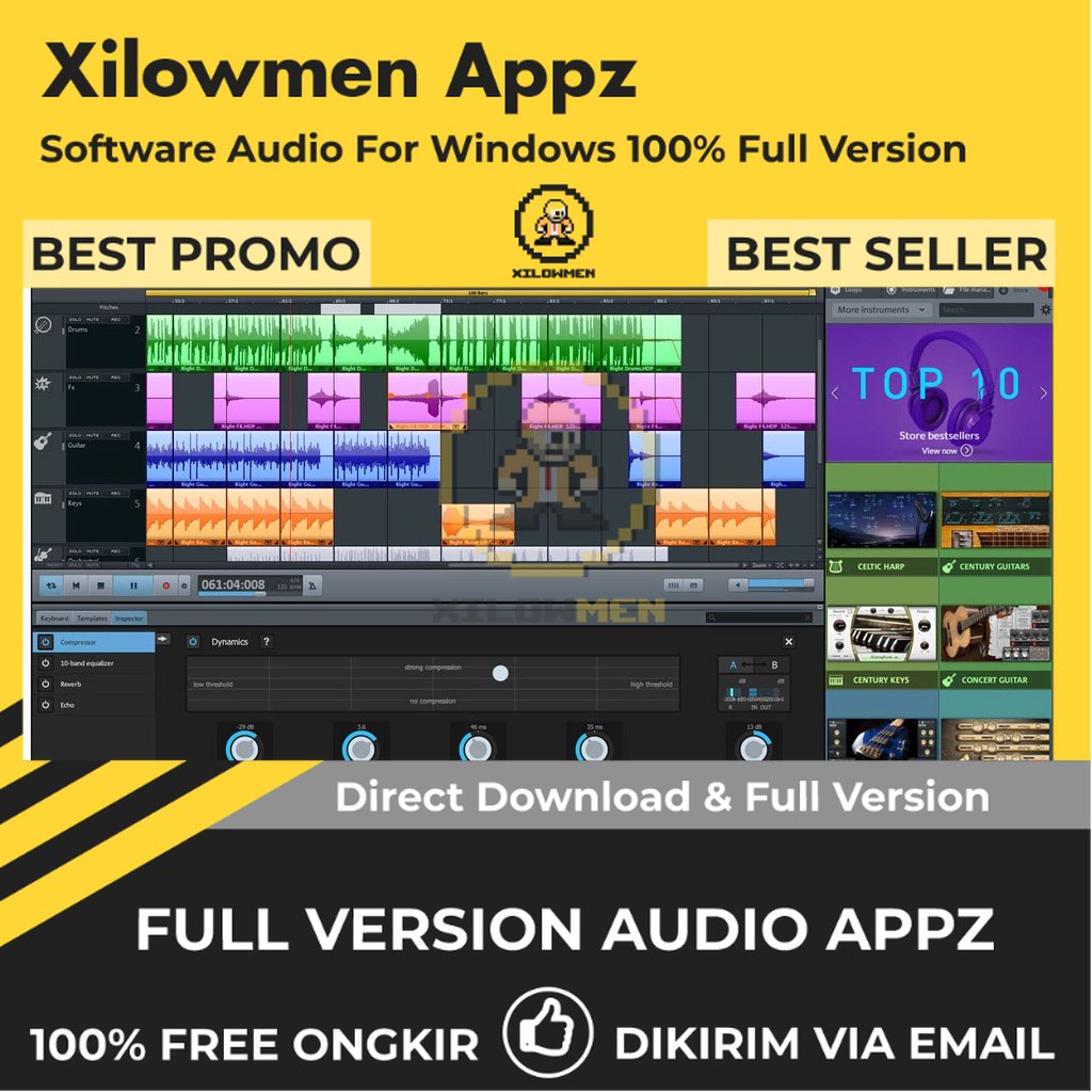 [Full Version] MAGIX Music Maker 2017 Premium / Live Pro Lifetime Audio Software WIN OS