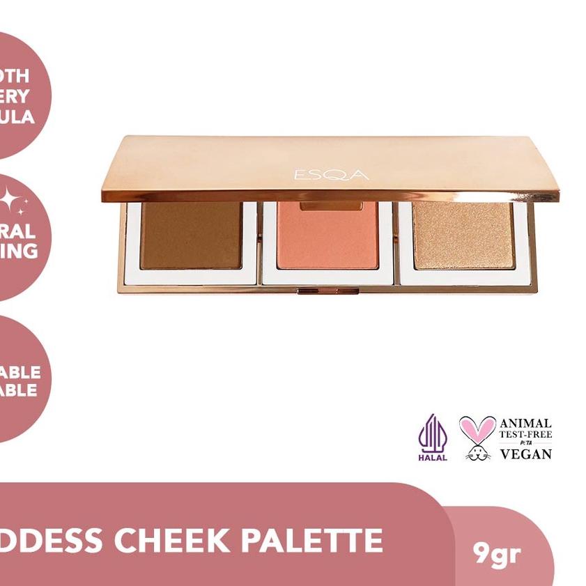 ➲ ESQA Trio Goddess Cheek Palette - Athena ●
