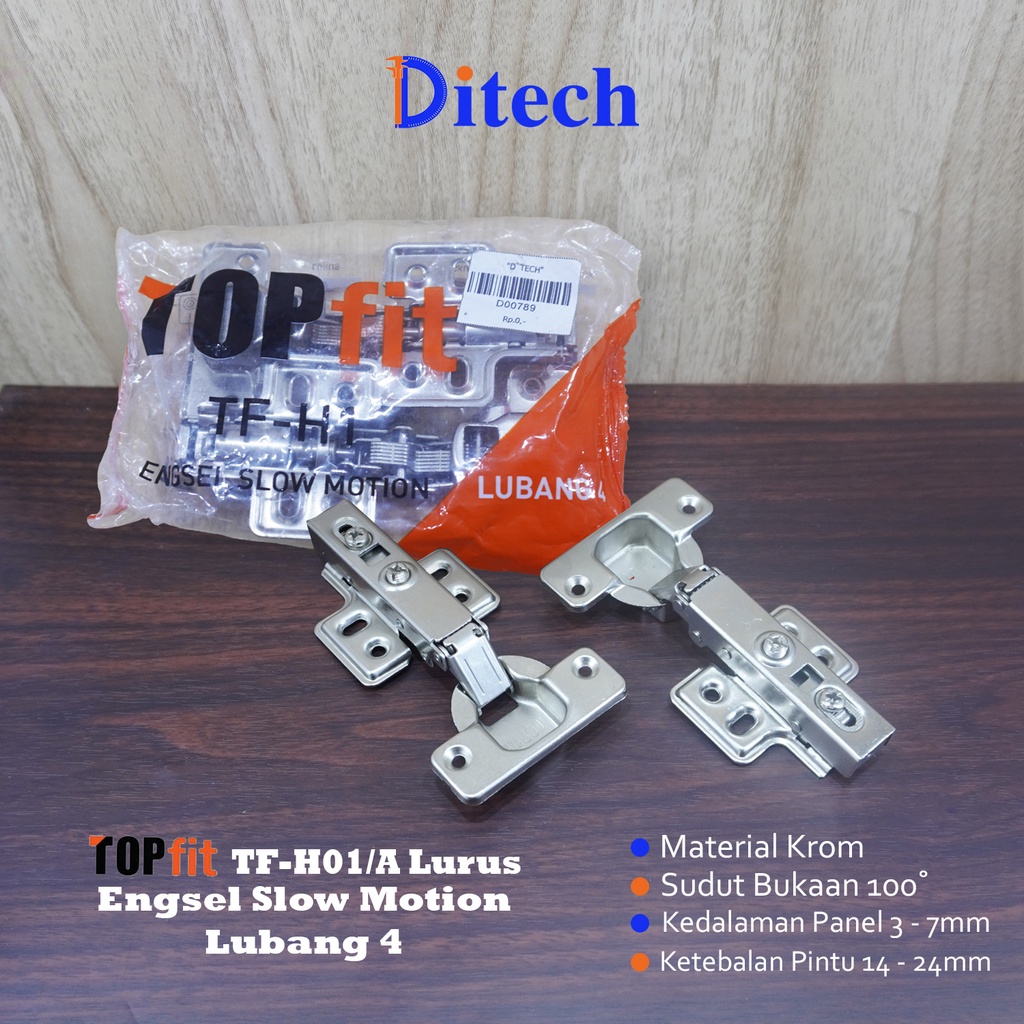 TACO  Engsel Sendok SLOWMOTION - TOPFit TF-H01 A/B/C Engsel Pintu Lemari Slow Motion Soft Close Hidr