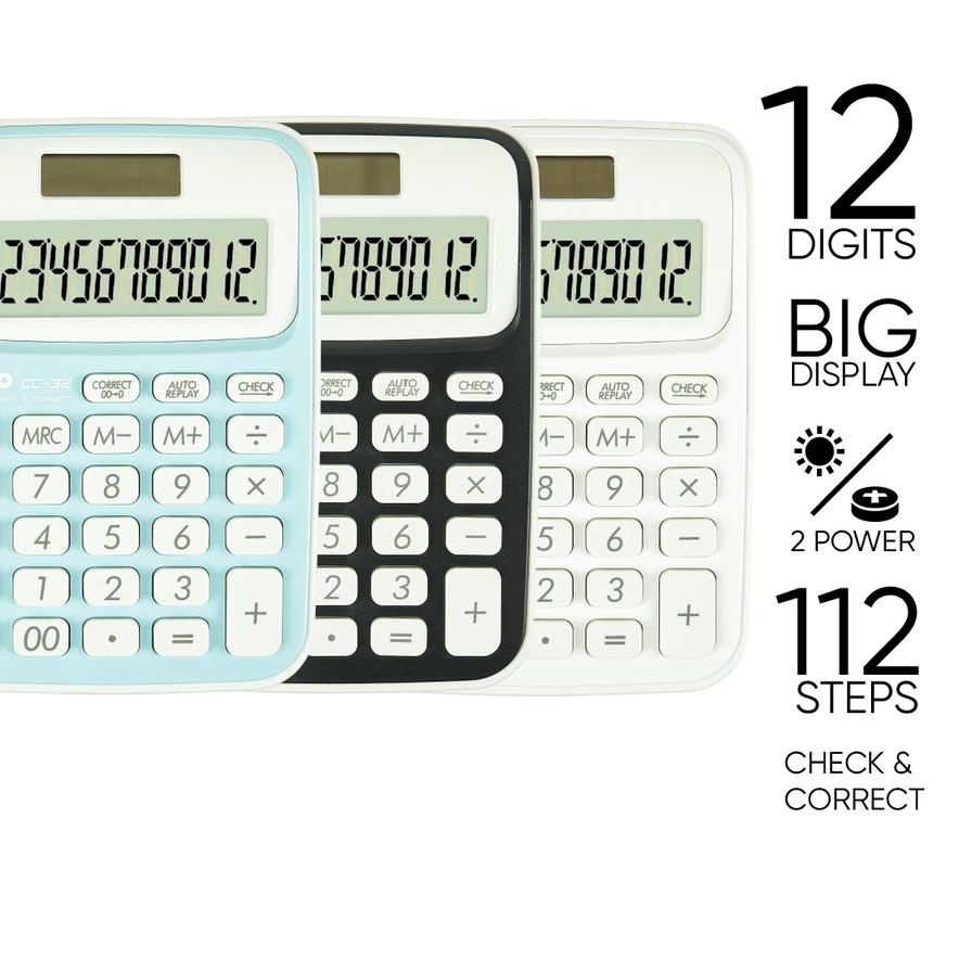 

Discount | KF7 | Calculator Kalkulator Joyko CC-32 12 Digits Check Correct