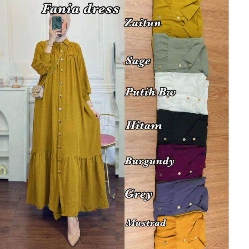 GAMIS WANITA TERBARU DRESS CRINCLE AIRFLOW JUMBO BUSUI