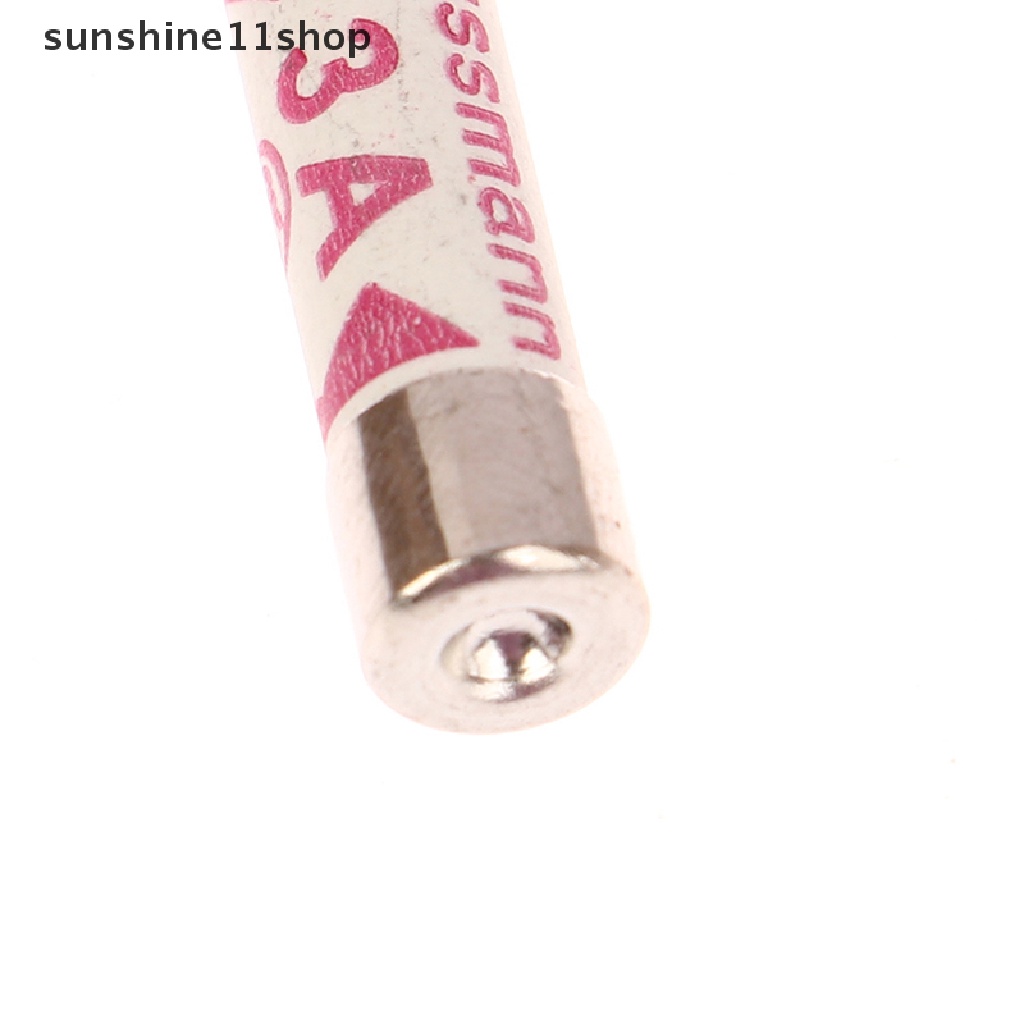 Sho 2PCS 6x25mm 3A/5A/10A/13A Plug Top Fuse Colokan Listrik Ceramic Fuse Tube N