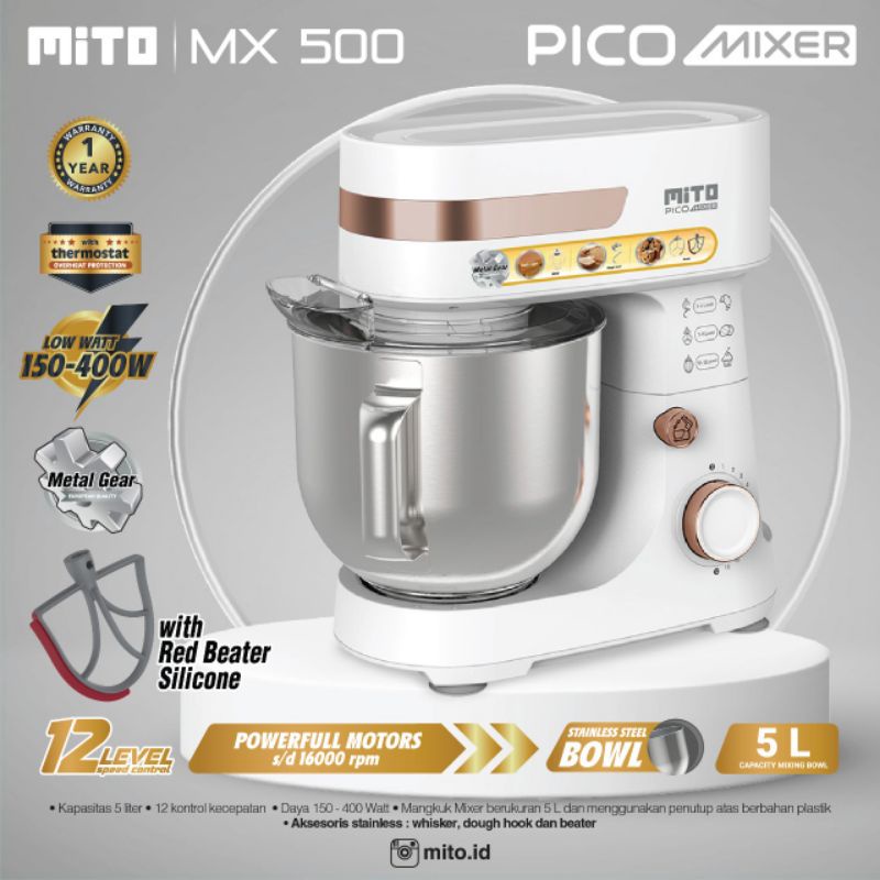STAND MIXER MITO MX500 5 LITER / MIXER ROTI
