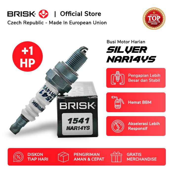 Busi Busi Motor Brisk Silver Nar14Ys