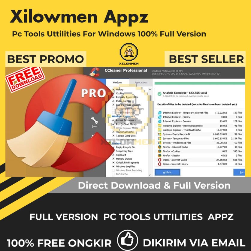 [Full Version] CCleaner Pro PC Tools Software Utilities Lifetime Win OS