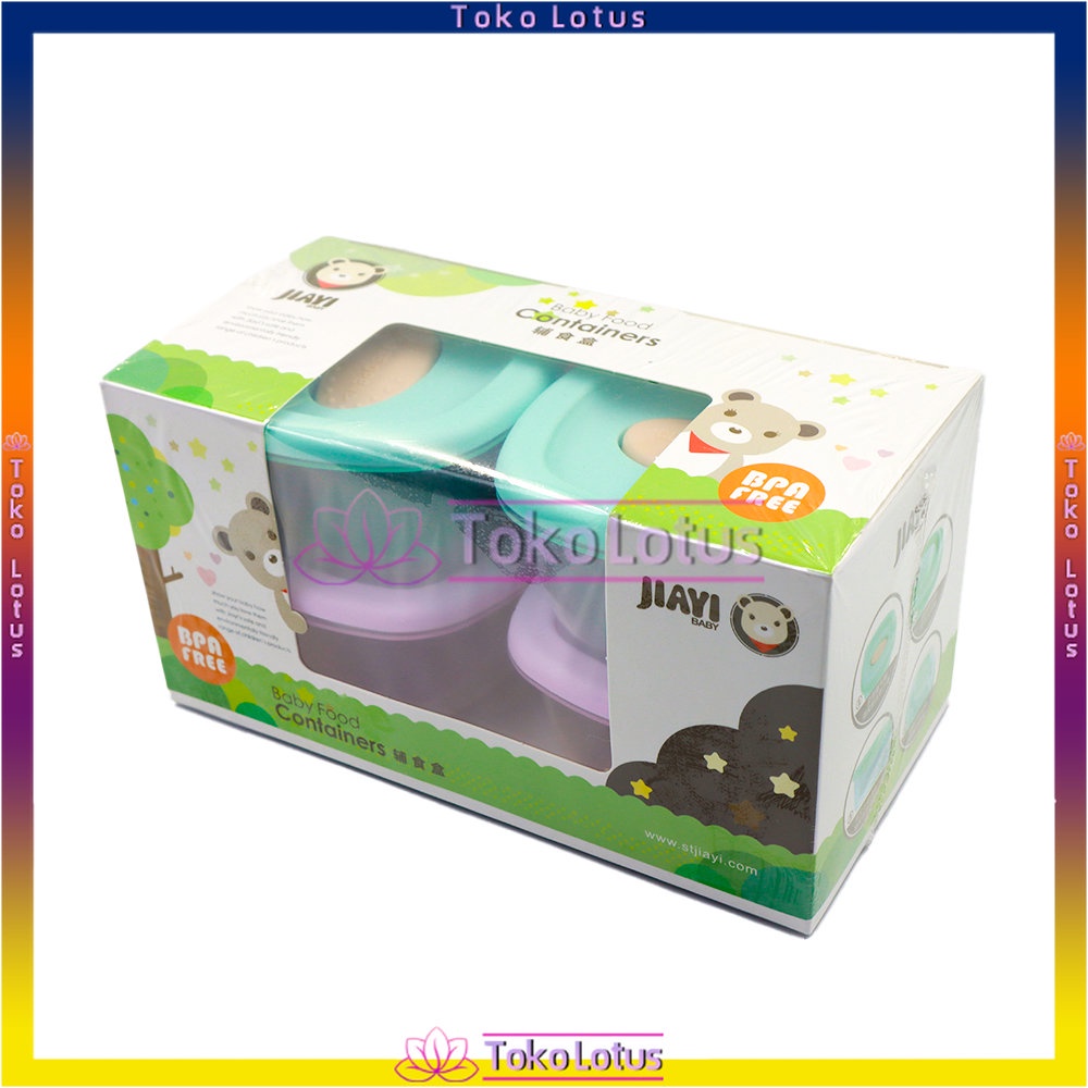 Baby Food Containers One Set isi 4 pcs Wadah Mpasi Bayi Aman Untuk Kesehatan BPA Free