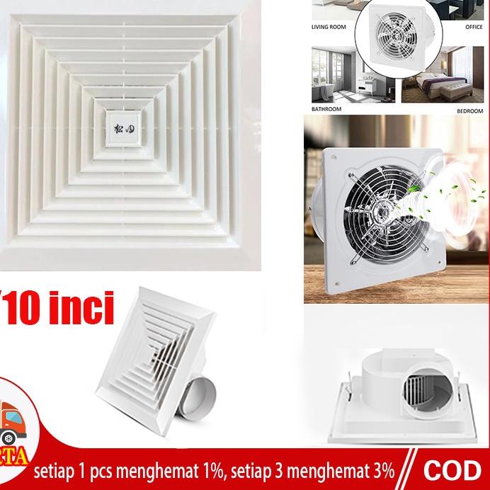 ➼ 12 inch Exhaust Fan Ceiling Plafon Exhaust Fan / Kipas Angin 10/8 Inch ☑