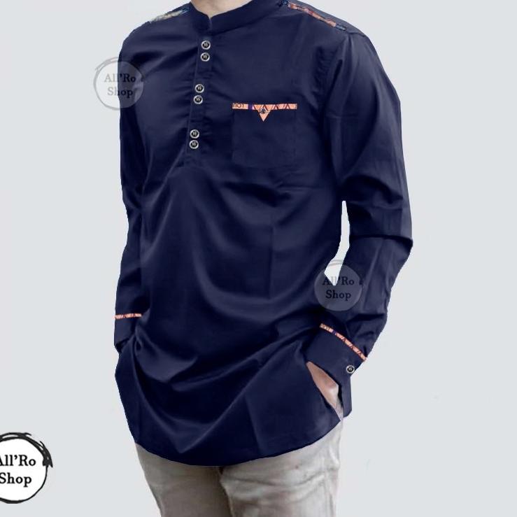 ✬ Atasan Baju Koko Muslim M L XL XXL Koko Lebaran RAJA TOJIRO Koko Lengan Panjang Koko Pria Terbaru 