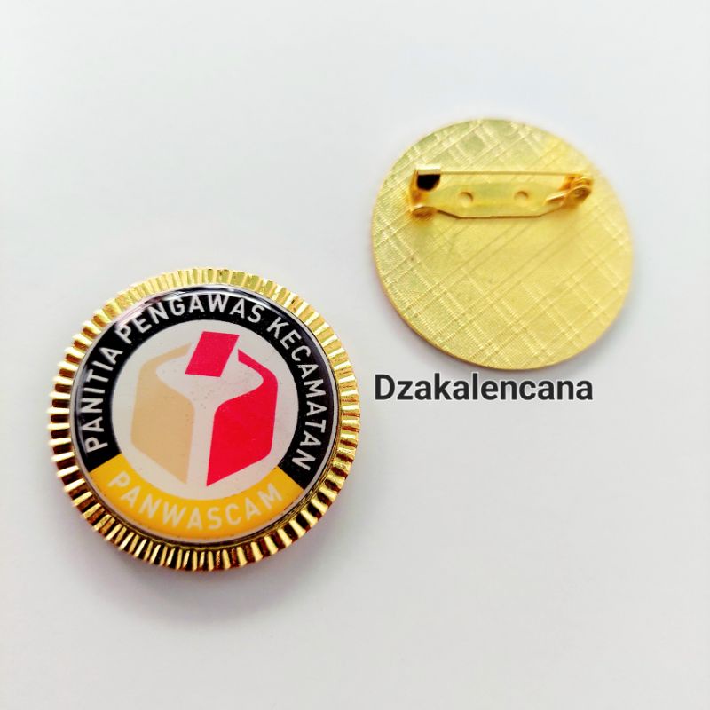 Pin Panwascam ~ Lencana Panwascam Peniti/Magnet