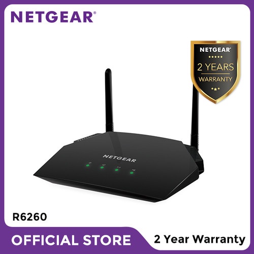 Netgear R6260 Smart WiFi Router Wireless Dual Band Gigabit AC1600 W