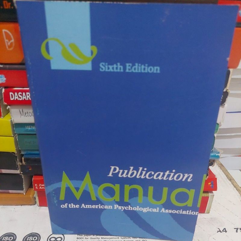 

publication MANUAL SIXTH EDITION