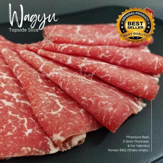 

AUS WAGYU LOW FAT BEEF SLICE - SAPI IRIS GRILL YAKINIKU STEAMBOAT H65464UJ