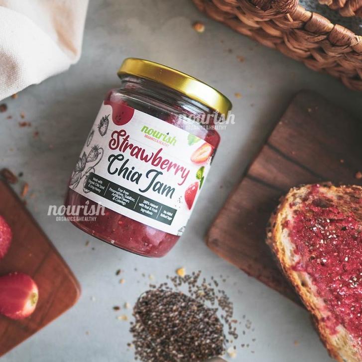 

☂ Strawberry Chia Jam with Uray 250 gr (Selai Strawberry Chia Seed) ▼