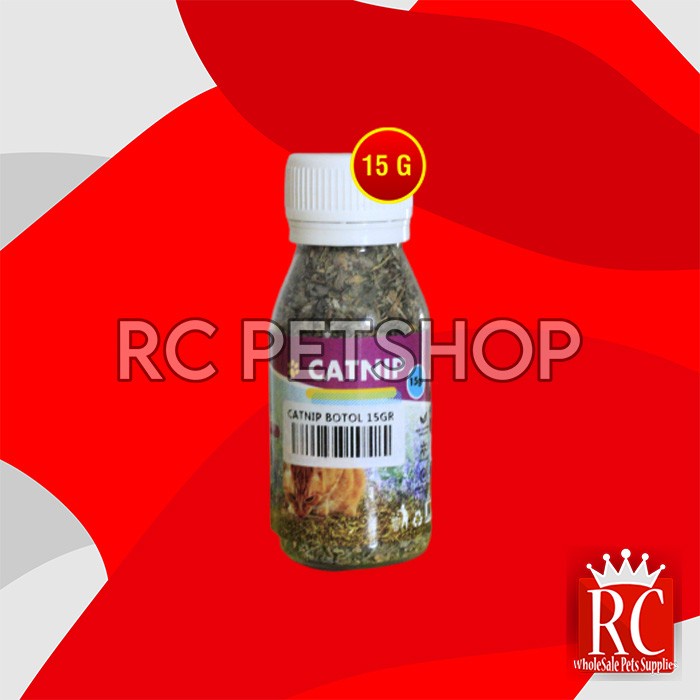 Catnip Serbuk Botol 15gr Alami Untuk Kucing Cat Nip Organik