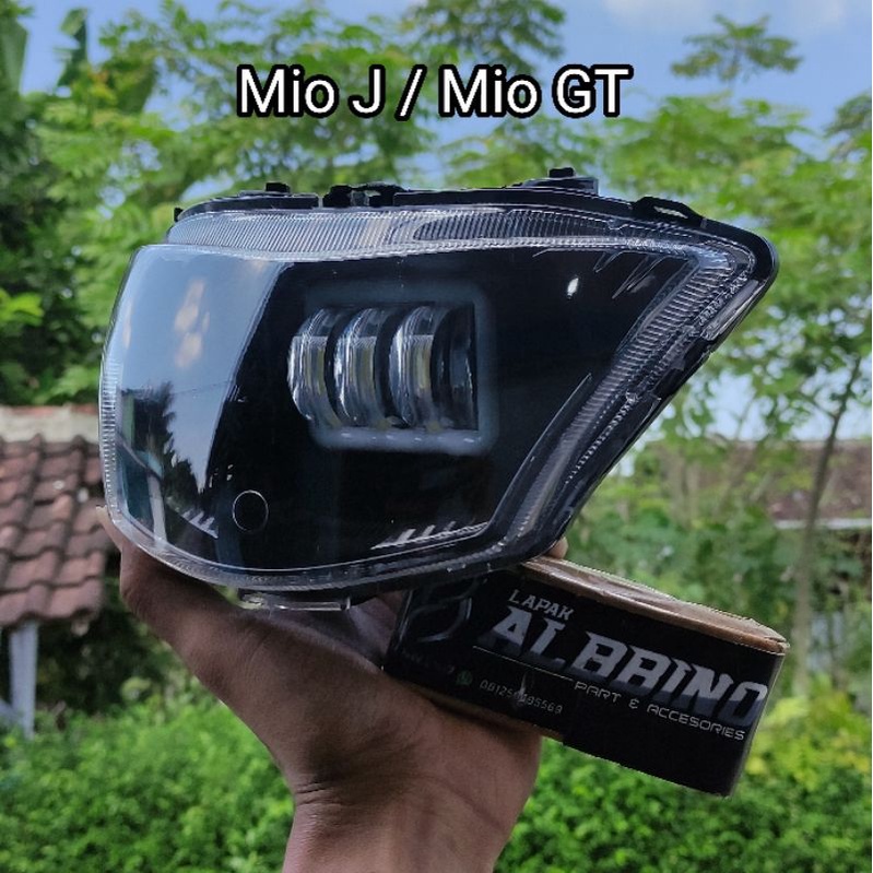 AZ10 Daymaker MIO J Mio Gt Reflektor Custome MIOJ Lampu depan mio j gt modifikasi