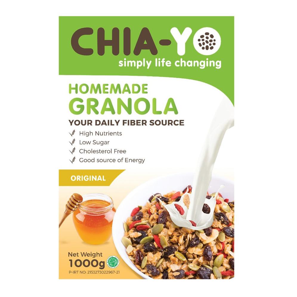 

Fitur utama Chiayo Homemade Granola Original 1kg .,.,.,.,