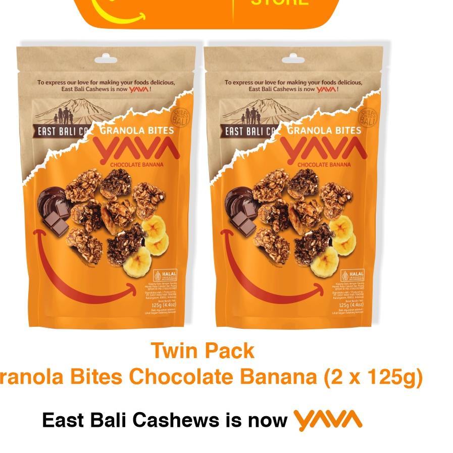 

℗ YAVA Twin Pack Granola Bites Chocolate Banana (2 x 125g) ☉